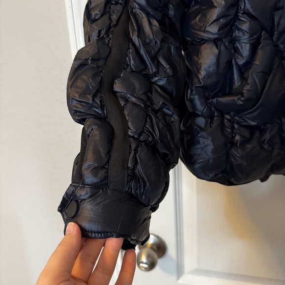Free People Movement Scrunchy Glossy Pippa Packable Puffer Jacket Black Size S - Picture 5 of 15